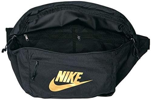 Nike tech hip pack black gold sale