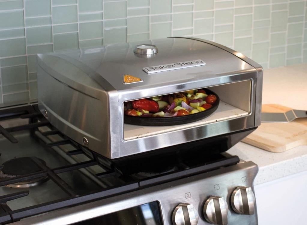 BakerStone Pizza Box, Gas Stove Top Oven (Stainless Steel), Everything
