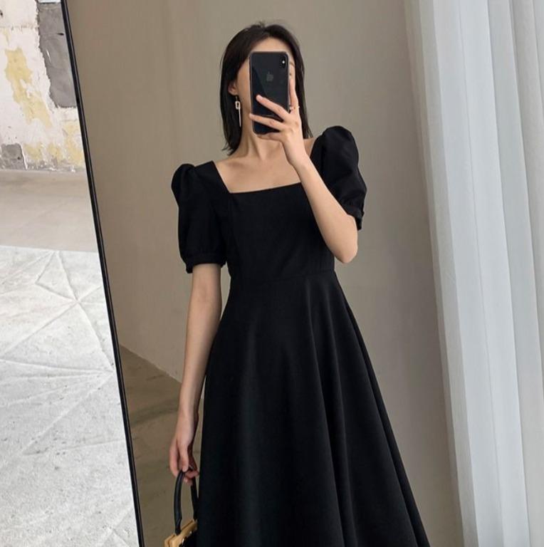 Dress simple hot sale korea