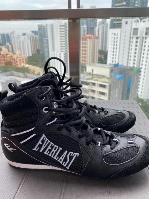 Black everlast boxing shoes hot sale