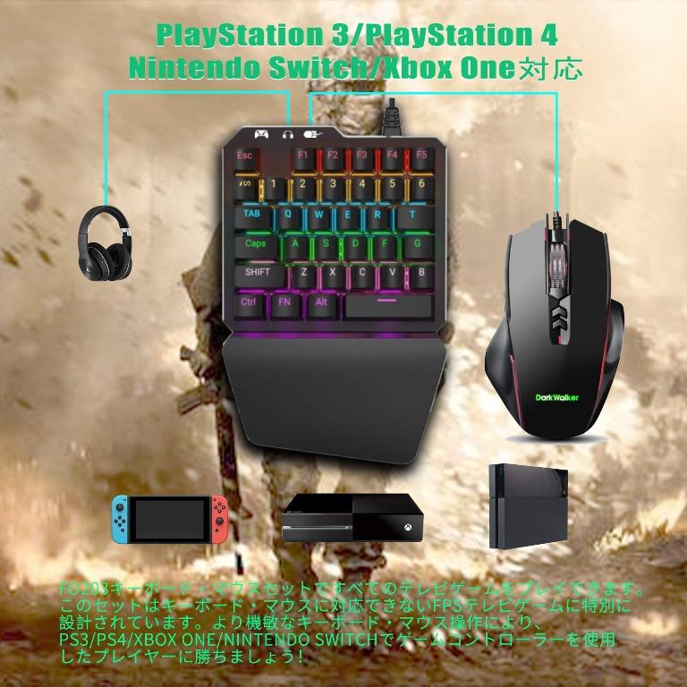 ZJFKSDYX C91 One Handed Gaming Keyboard and Mouse