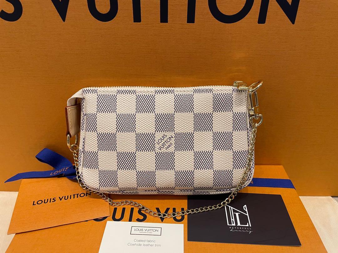 BNIB Louis Vuitton Mini Pochette Damier Azur