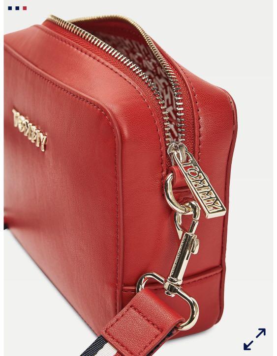 Iconic metal logo camera bag clearance