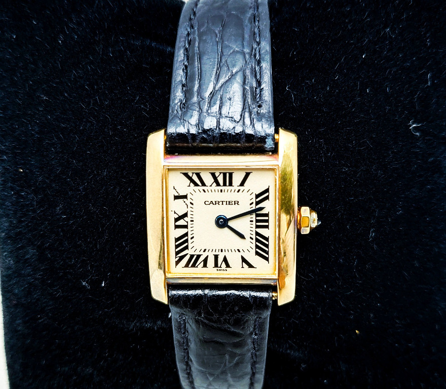 Cartier tank top francaise 18k