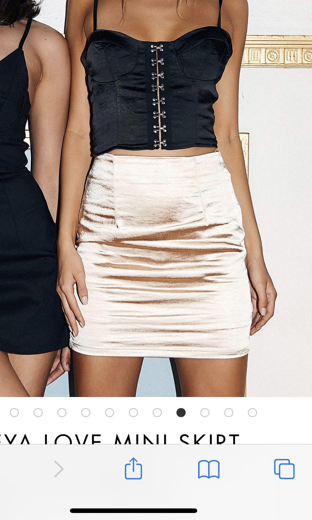 Manus mini skirt champagne Clearance