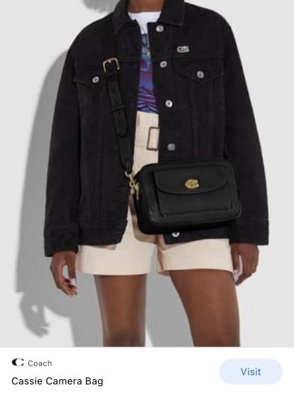 coach cassie camera bolsa in signature canvas