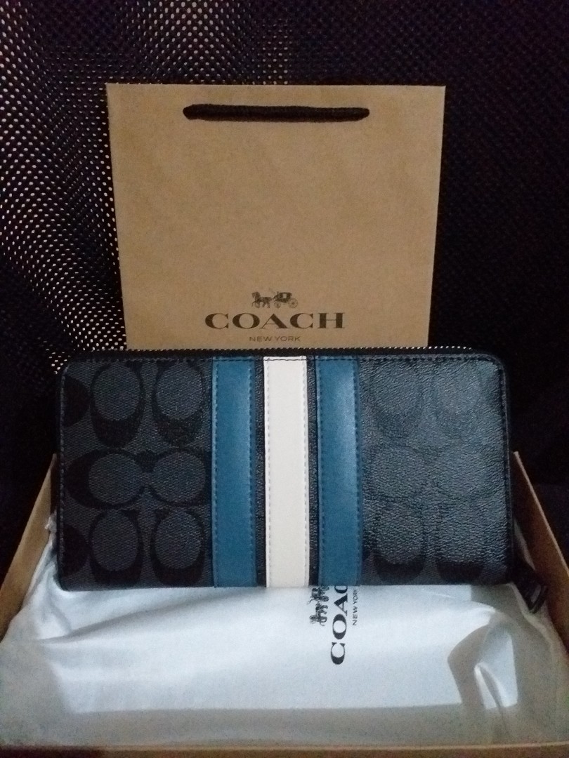 coach wallet long men