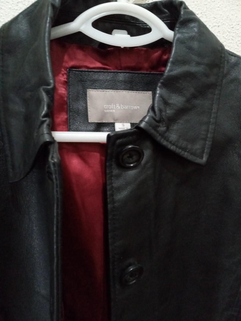 croft & barrow leather jacket
