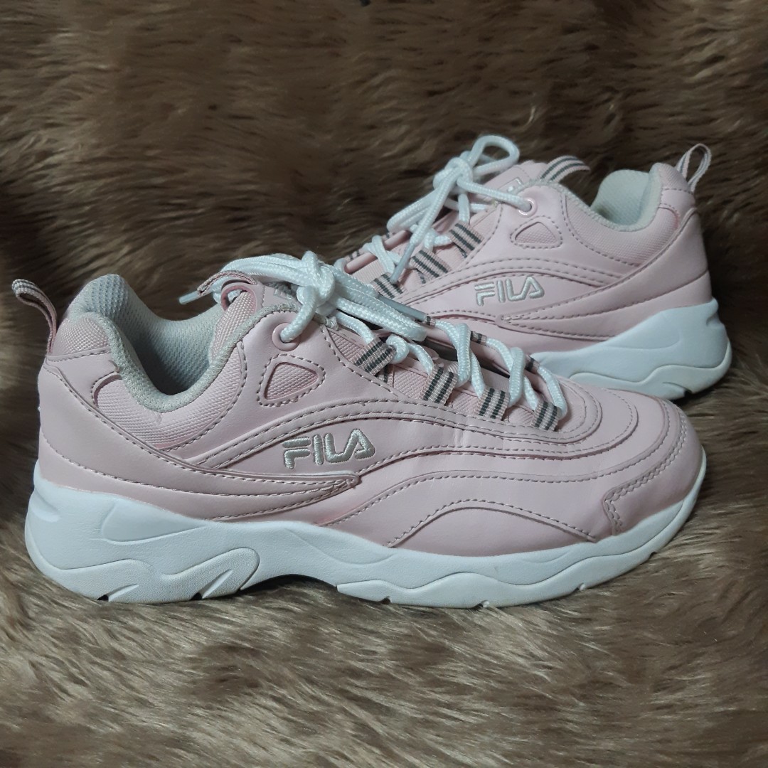fila ray white pink