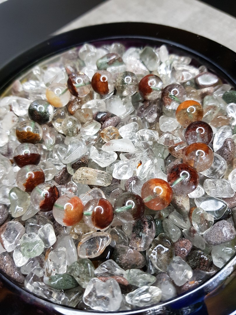 Four Seasons Phantom Quartz Bracelets (9mm to 14mm) 四季彩幽灵聚宝盆手珠, Women's