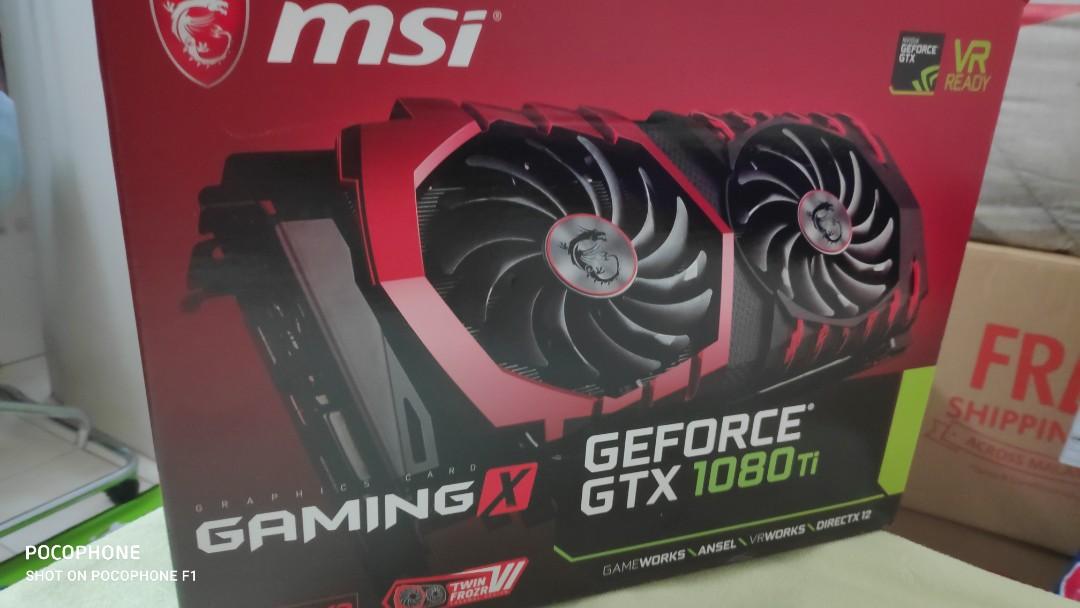 Msi gtx 1080 ti gaming x 11gb gddr5x sales