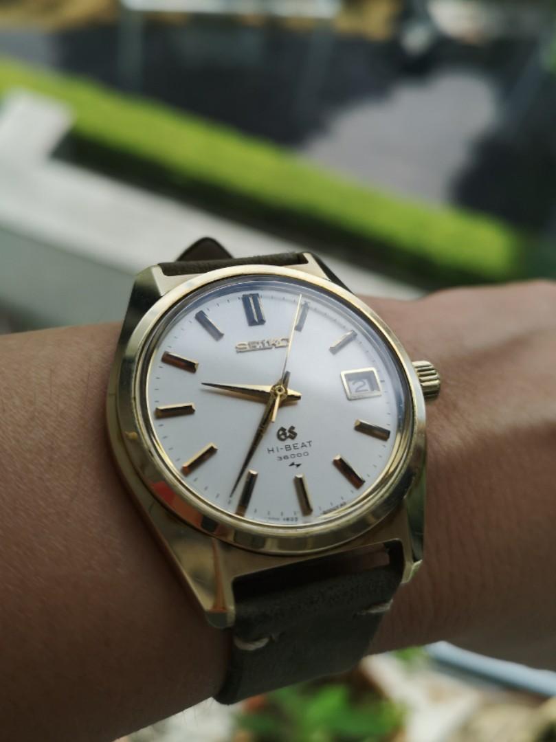 Grand Seiko Vintage with Gold Cap 4522-8000, Luxury, Watches on Carousell