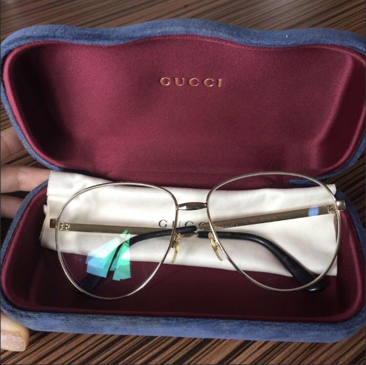 Gucci aviator metal top glasses with web