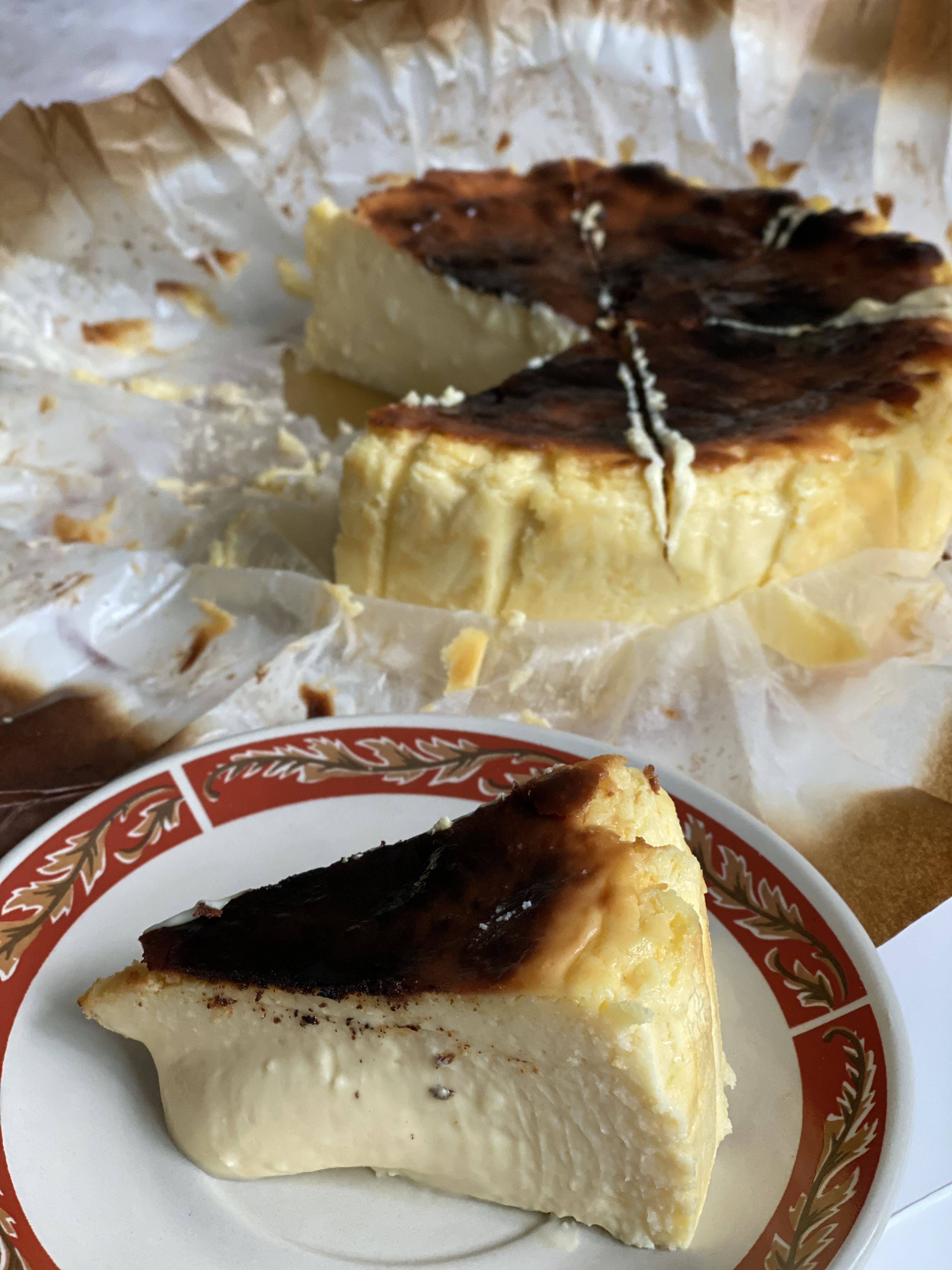 Halal Burnt Cheesecake, Food & Drinks, Homemade Bakes on Carousell