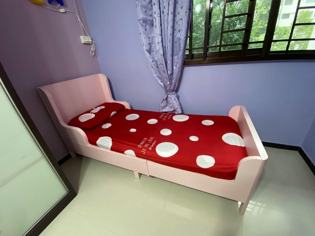 Ikea Child Bed Extendable Furniture Beds Mattresses On Carousell