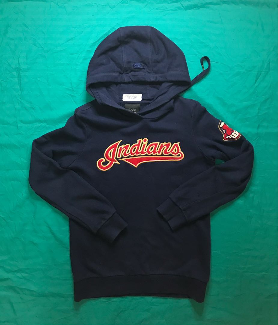 INDIANS MLB HOODIE Mens Fashion Tops  Sets Hoodies on Carousell