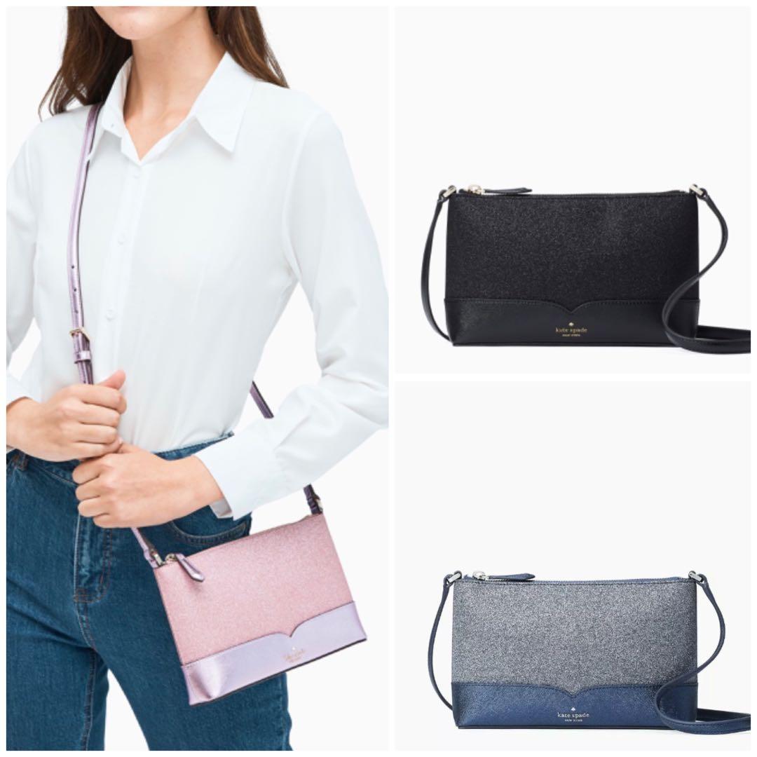 kate spade lola glitter purse