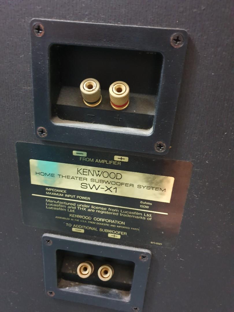 KENWOOD SW X1 HOME THEATER Subwoofer, Audio, Soundbars, Speakers