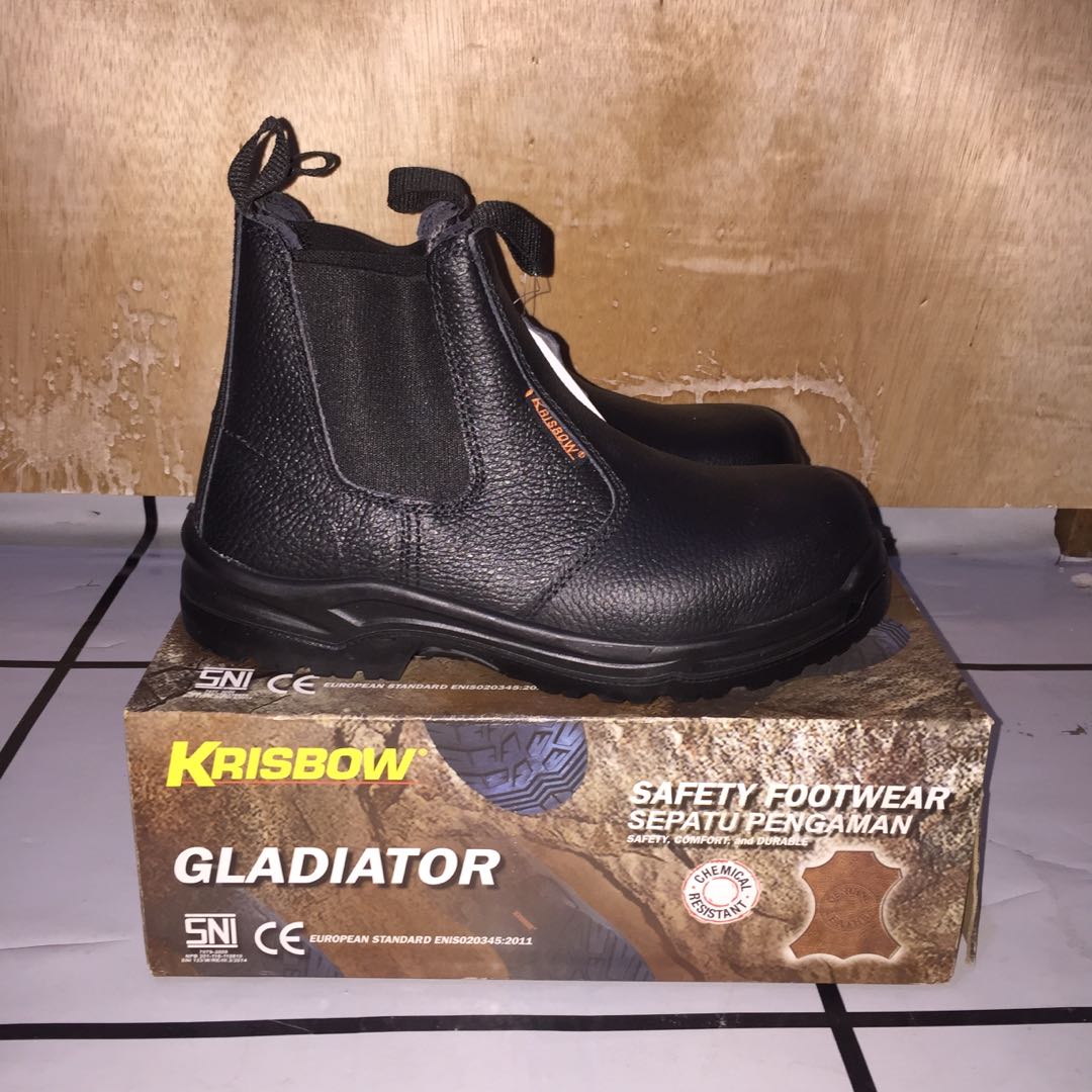 Krisbow Safety Shoes Gladiator, Fashion, Wanita di Carousell