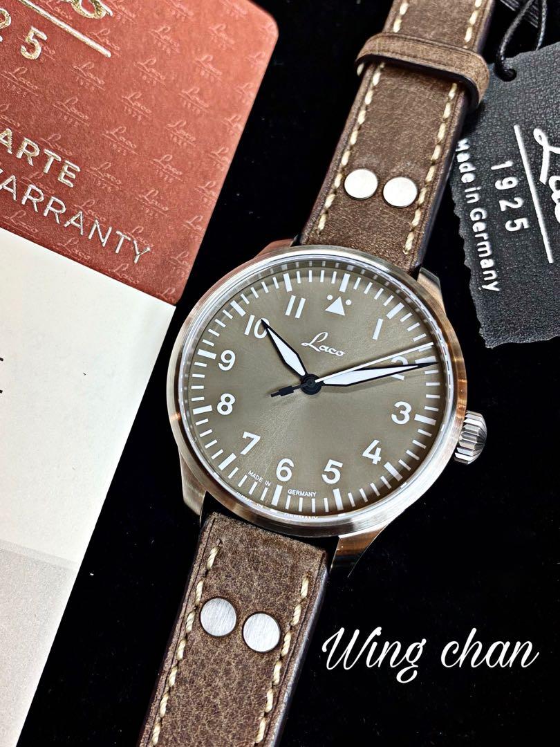 Laco 862125 Pilot Watch Basic Augsburg TAUPE 39 LACO