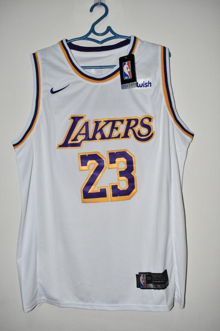 Lakers Jersey White: Lebron James #23, Men's Fashion, Activewear