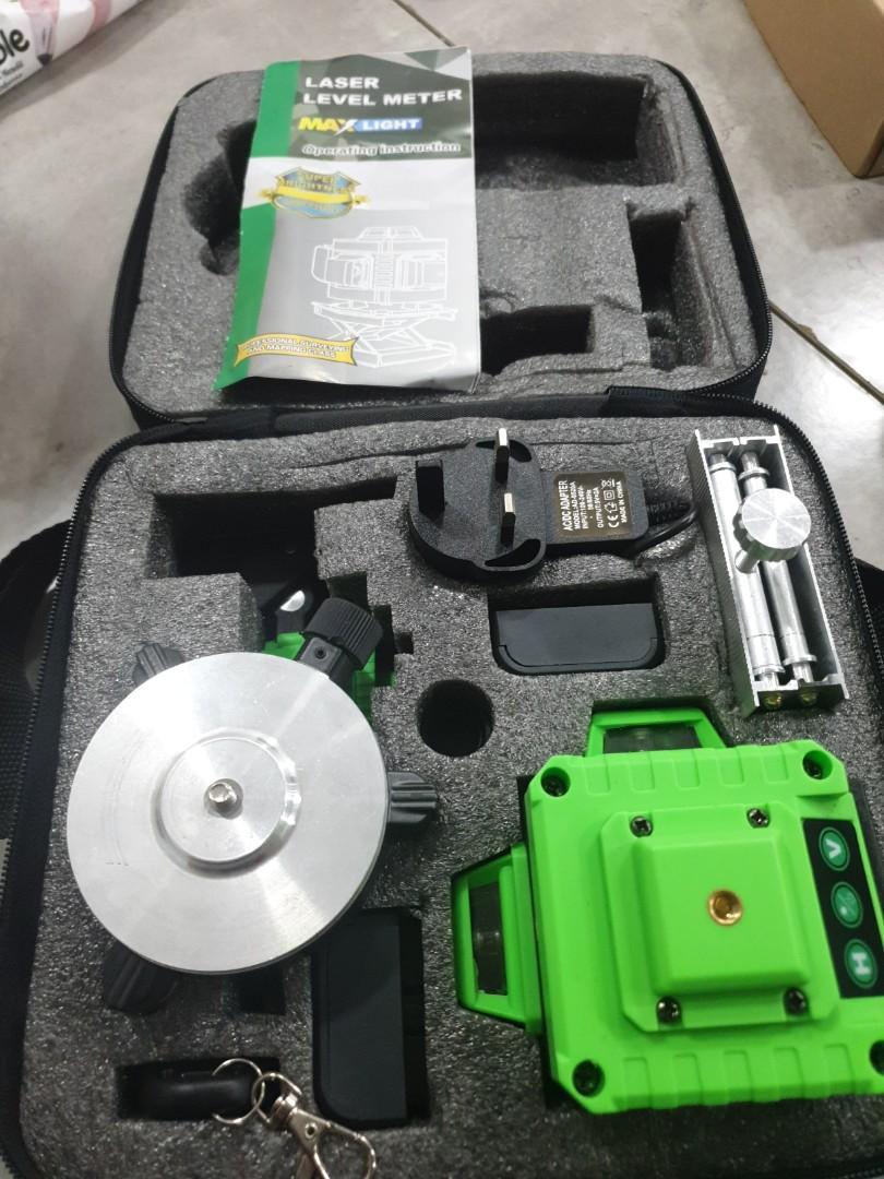 Laser level meter max shop light