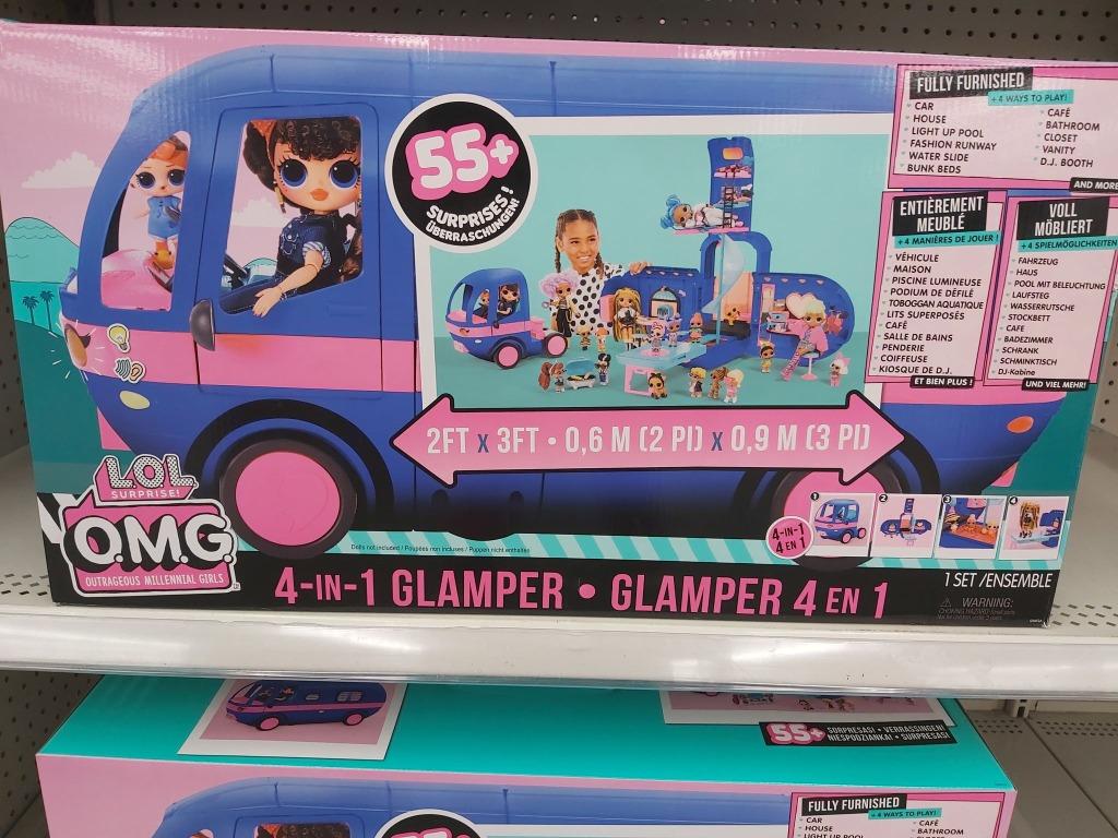 LOL Surprise 4-in-1 GLAMPER Fashion Camper + 55 Surprises Electric