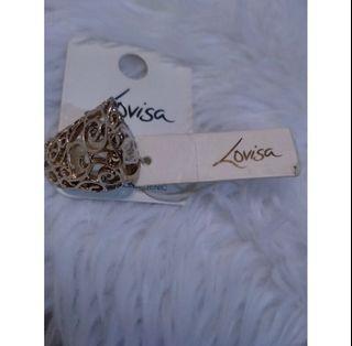 Lovisa Big Vintage Swirl Gold Women Fashion Temperament Jewelry