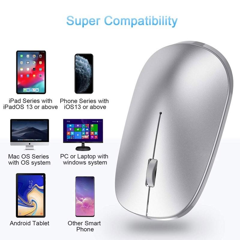 Androi... Wireless Bluetooth Mouse for Macbook/iPad/iPhone iOS13.1.2 and above 