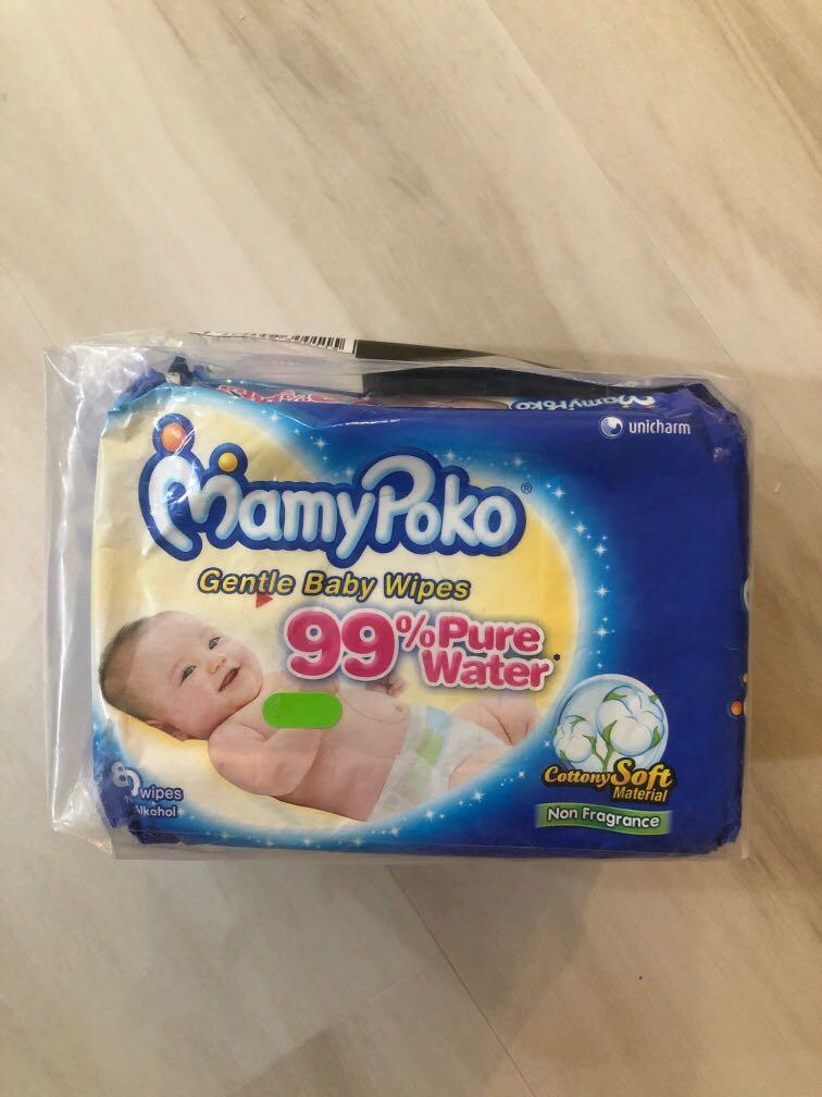 Mamypoko Gentle Baby wipes Fragrant free 160 pcs pack 2 x 80