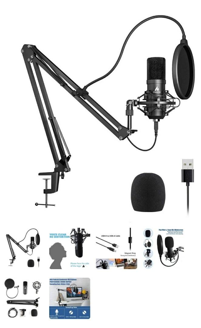 Maono AU-A04 USB Podcast Microphone Kit (Category: Microphones) located in Mandaluyong City. Submitted by minyey (Listing ID 1046204579, Image 3). Description: USB Microphone Kit Plug & Play -with a professional sound chipset, which lets the USB microphone hold a high-resolution sampling rate. Sampling Rate: 192kHz/24bit. With a good cardioid polar pickup pattern, high output and low self-noise function, the microphone can accurately reproduce ev