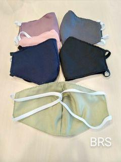 Masker Kain Hijab Tali Karet 2 ply Murah
