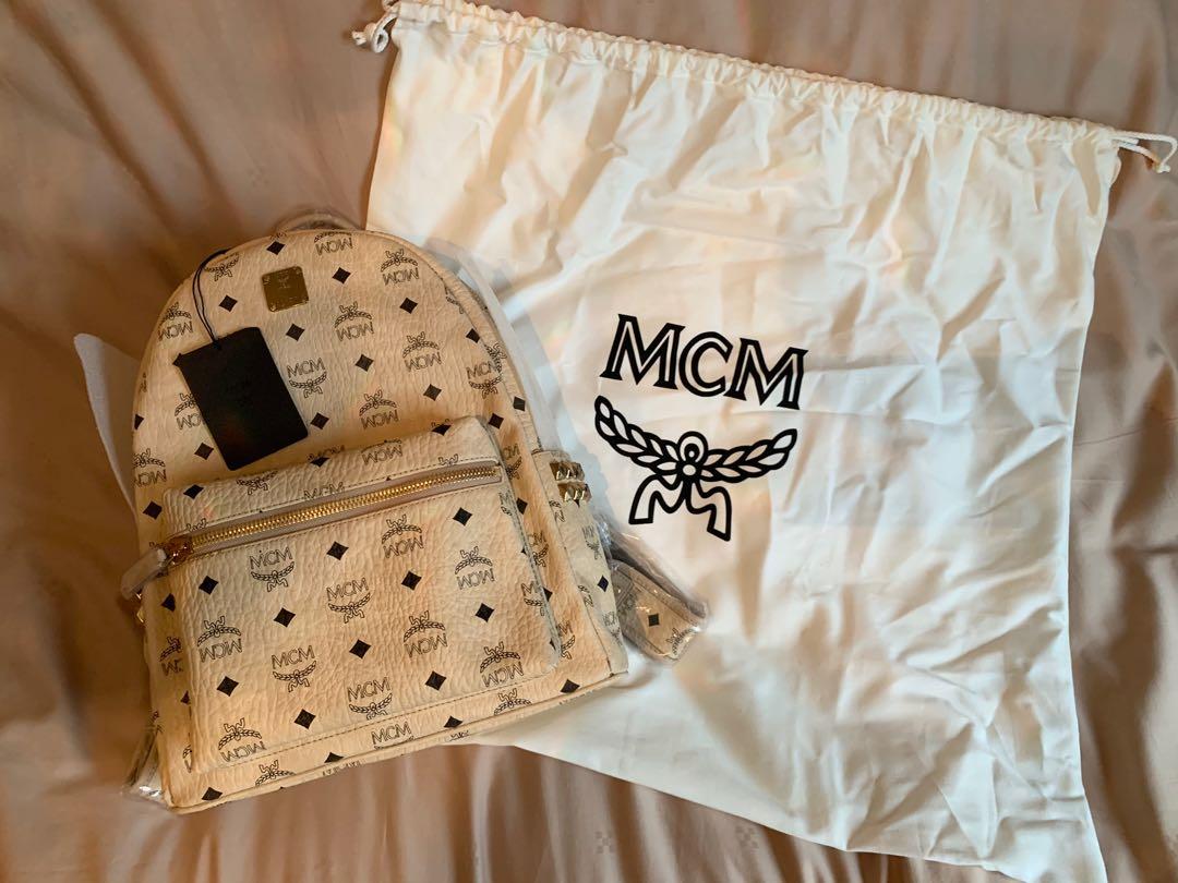 Mcm backpack dust bag on sale