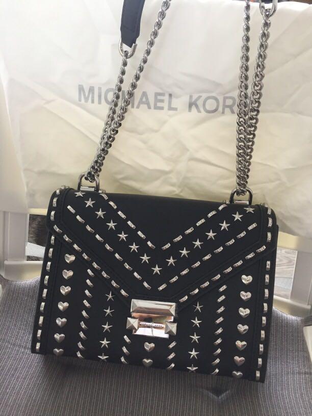 Michael Kors Black Studded Bag, Luxury 