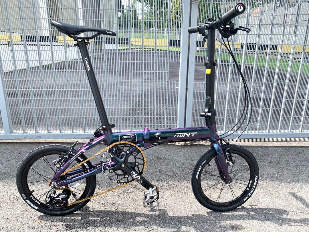 MINT T3 Folding Bike 16 3 Speed Chameleon Color Sports Equipment