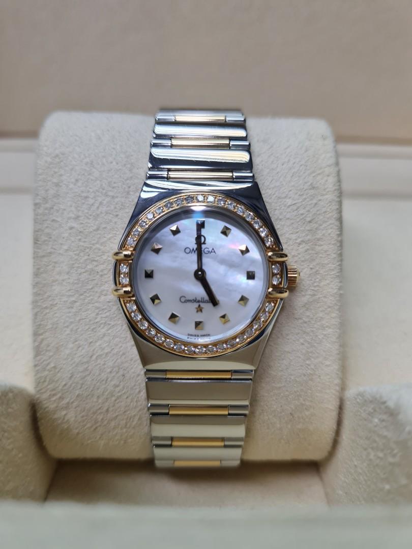 Omega Constellation Ladies Quartz 24mm Quartz MOP Diamond Women s