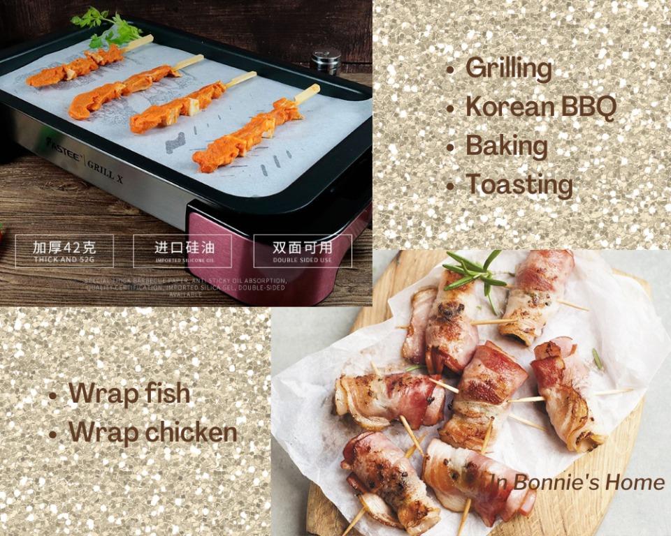 Thickened Barbecue Paper, Parchment Paper Sheets, Silicone Oil Paper,  Baking Tray Liners, Food Grade Non Stick, Commercial Household Baking Paper,  High Temperature Resistant - Temu