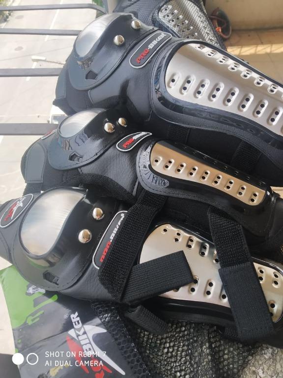 Pro-Biker Stainless knee & elbow guard (Category: Skates, Rollerblades & Scooters) located in Manila. Submitted by nito8 (Listing ID 1046349033, Image 3). Description: Pro-Biker Stainless knee & elbow guard KNEE AND ELBOW SET STAILESS ADJUSTABLE ONE SIZE QUALITY KNEE AND ELBOW PAD.