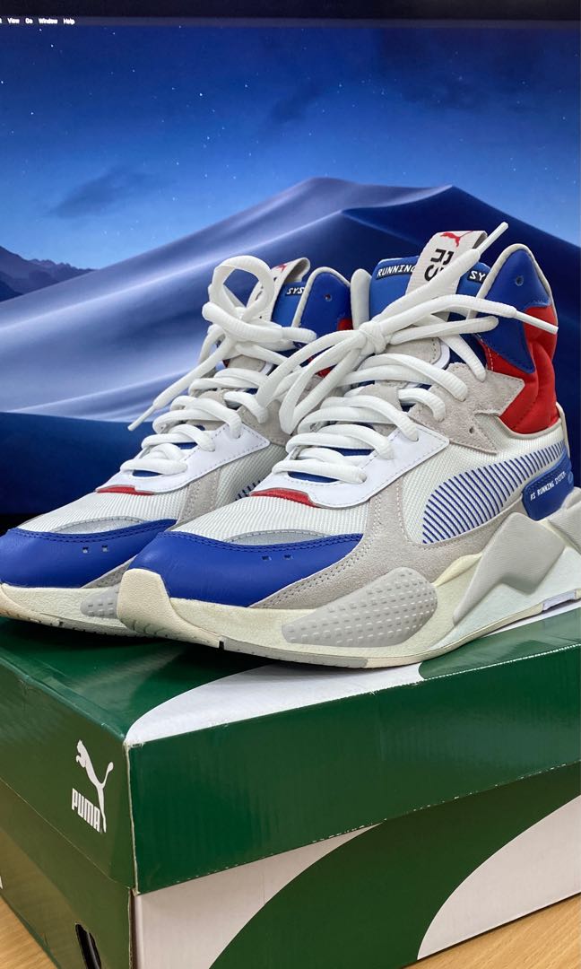 PUMA RS X Midtop Utility Galaxy Blue Puma White Men s Fashion Footwear Sneakers on Carousell