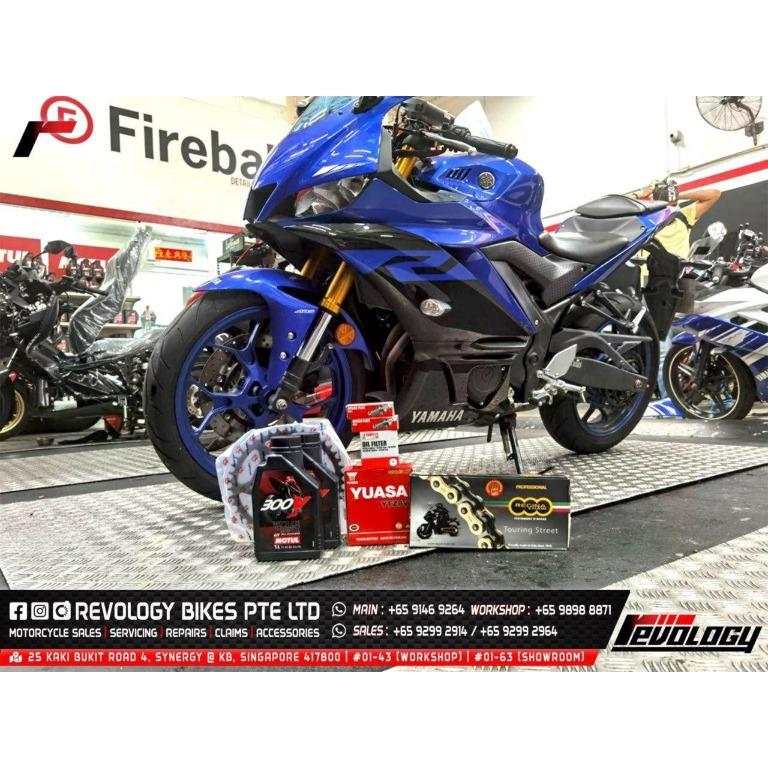 REGINA CHAIN & SPROCKET SET FOR YAMAHA YZF R3, Motorcycles, Motorcycle ...