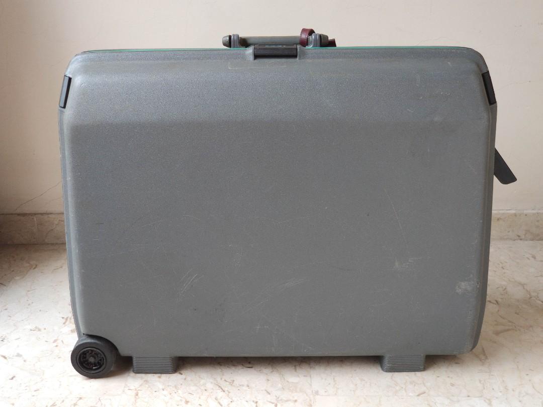 Samsonite Oyster GL luggage bag storage hard case lock grey shell USA