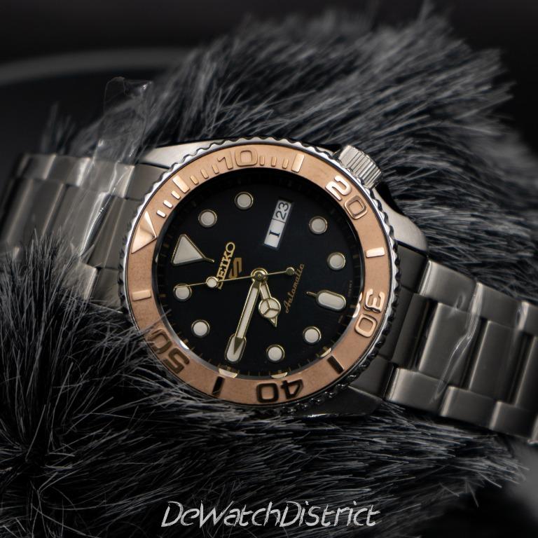 Seiko 5 sports discount automatic rose gold