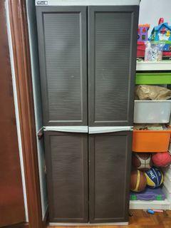 Shelf Space Plastic Cabinet (very sturdy)