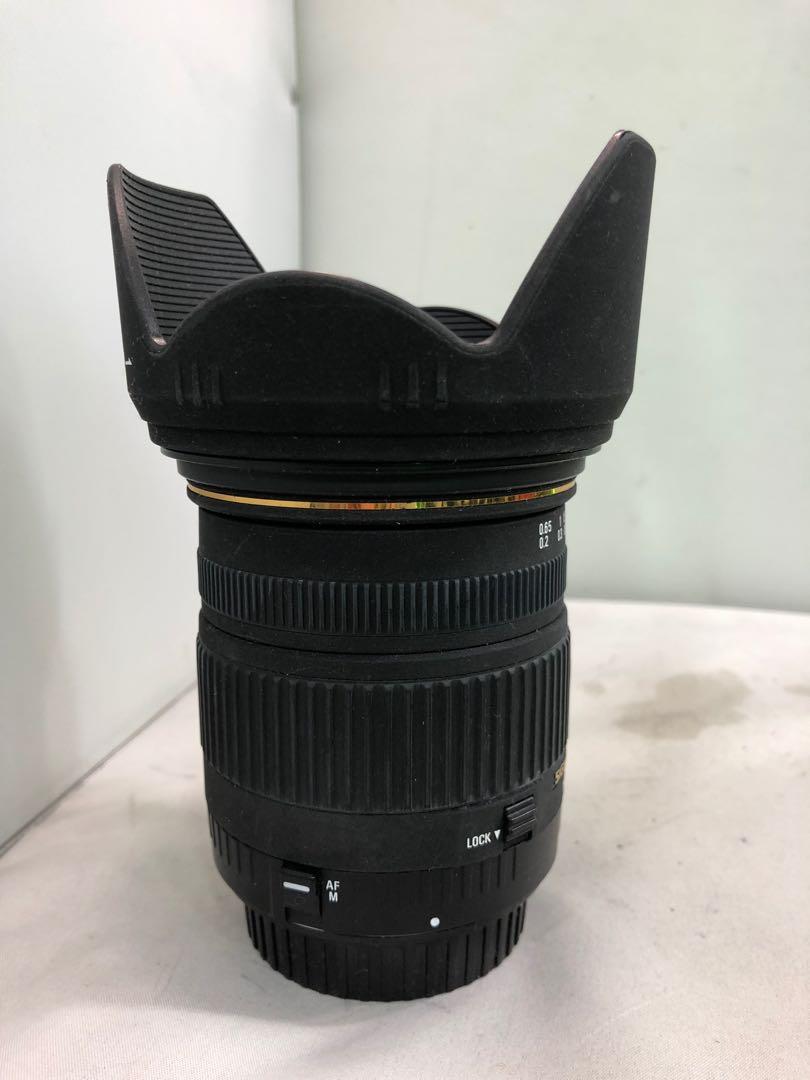 Sigma 18-50mm f2.8 for canon, 攝影器材, 鏡頭及裝備- Carousell