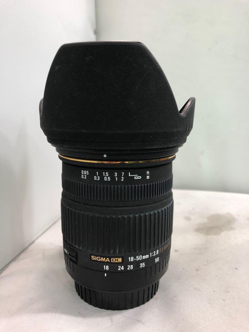 Sigma 18-50mm f2.8 for canon, 攝影器材, 鏡頭及裝備- Carousell