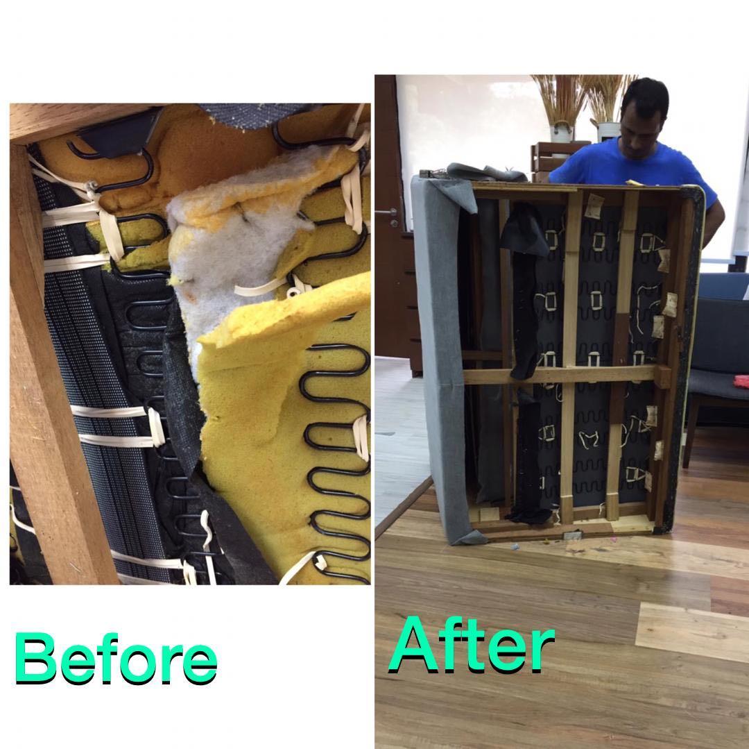 Sofa refurbish, Furniture & Home Living, Furniture, Sofas on Carousell