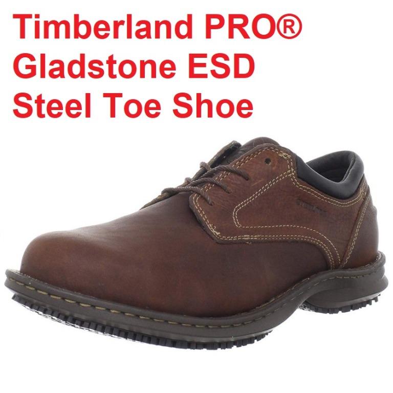 Steel Toe Shoe Leather NEW size 9 Men s Timberland PRO Gladstone