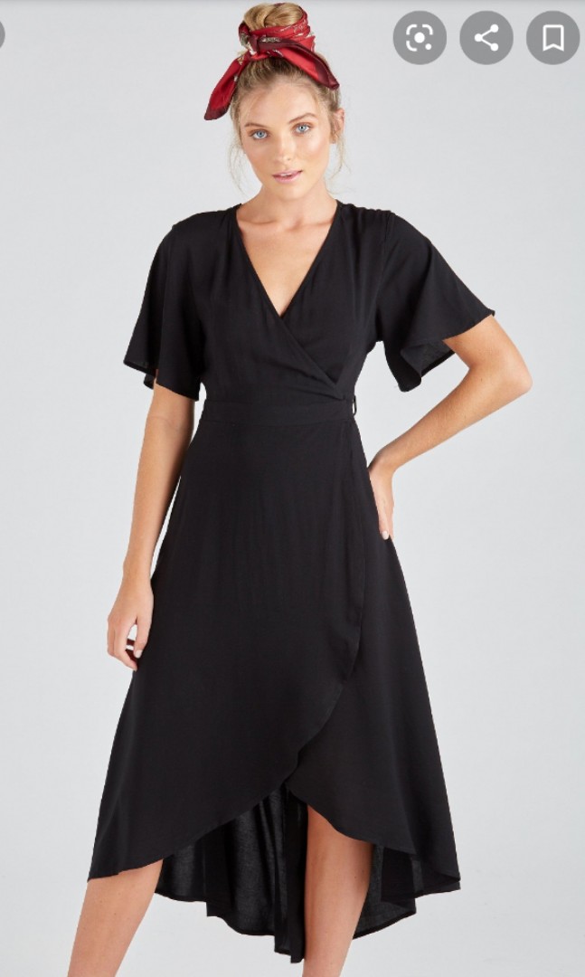 Supre Whitney Wrap Dress Women s Fashion Tops Sleeveless on