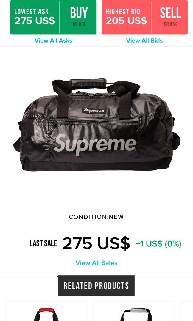 Supreme Duffle Bag SS17 Luxury Bags Wallets on Carousell