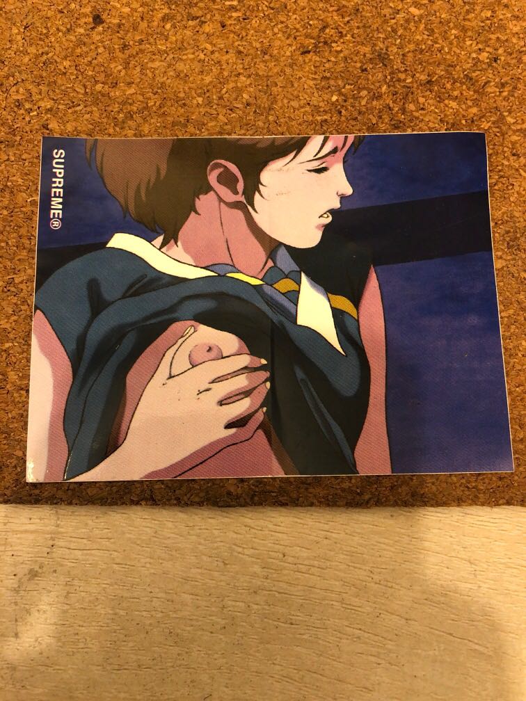 Supreme shop anime sticker